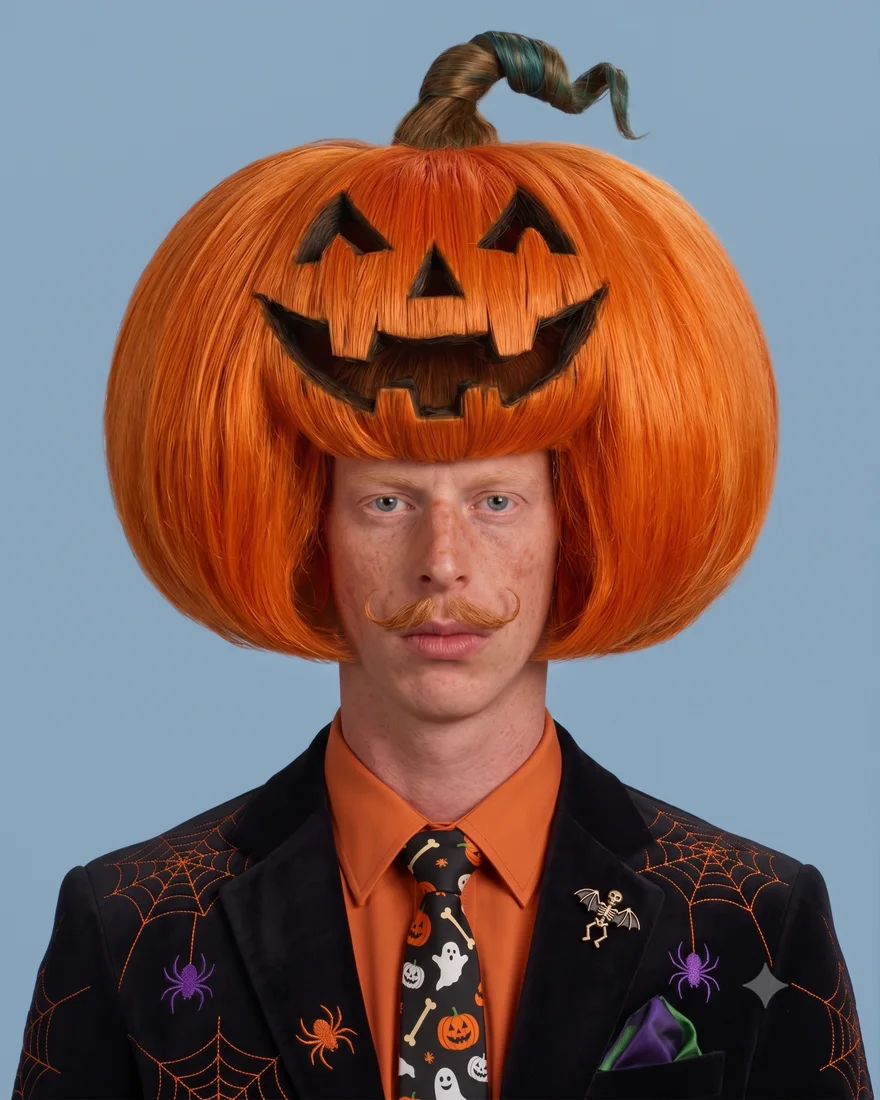 Philloween staring straight ahead